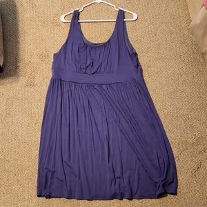 Purple knee length sun dress